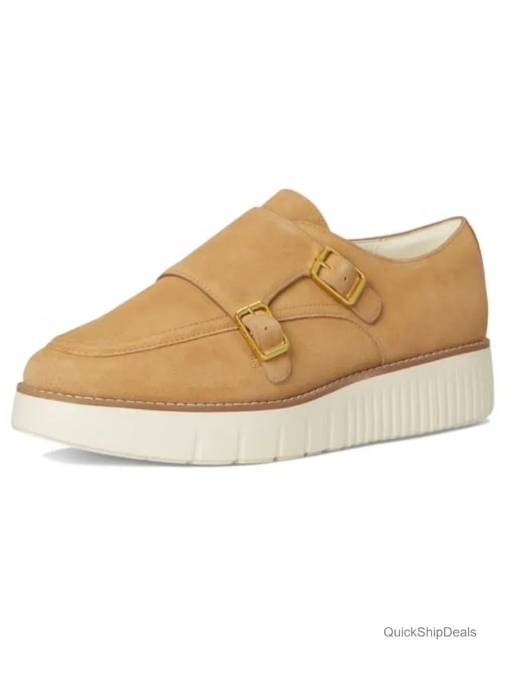 Cole Haan Women's Grand City Platform Monk Strap - Leather Oxford